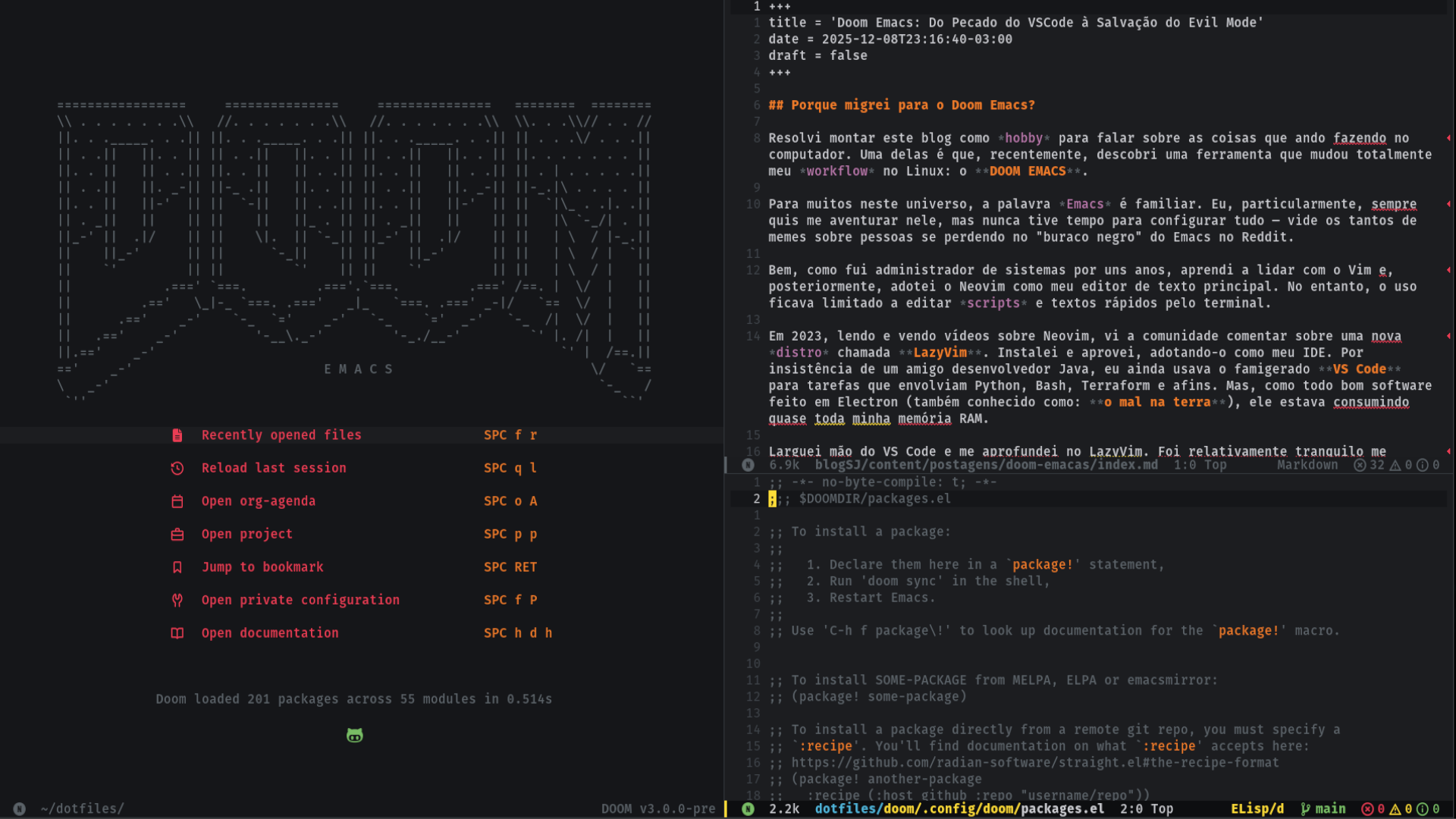 Doom Emacs